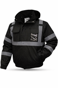 Black High-Visibility Tactical 2 in 1 Security Jacket